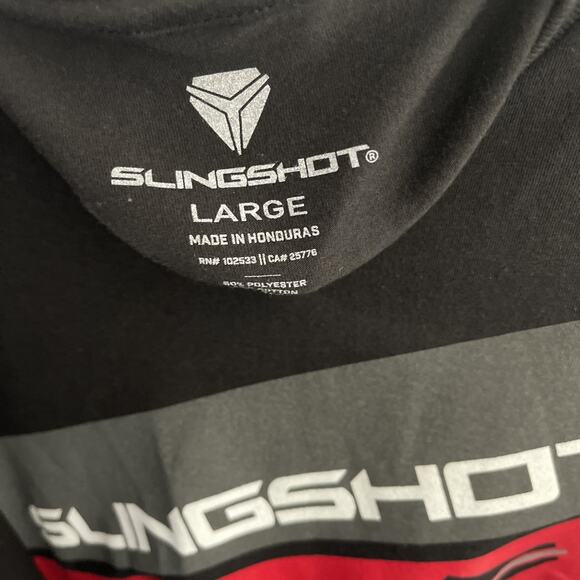 Polaris Slingshot Short Sleeve T-Shirt Black with Red Graphics Men’s L - Picture 3 of 4